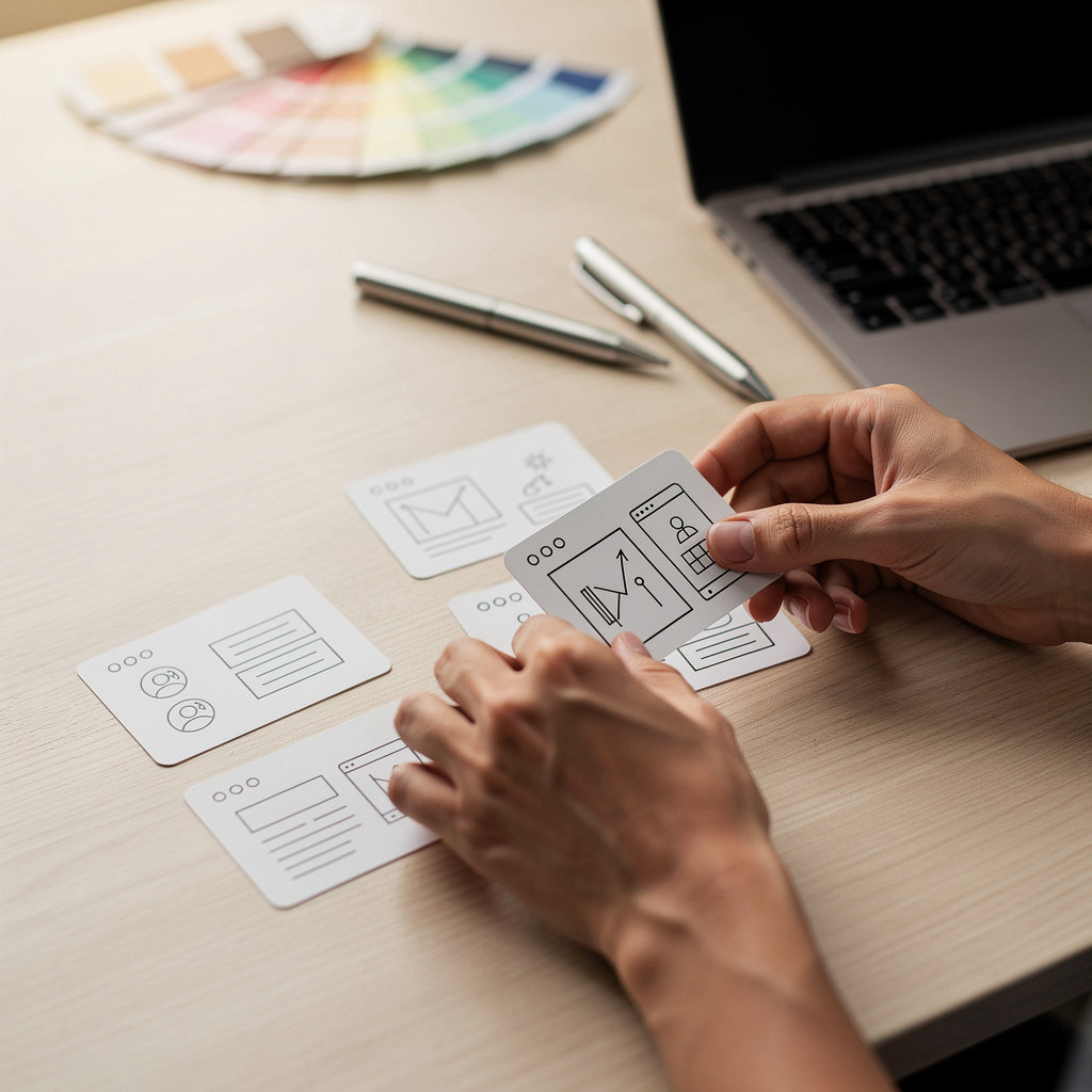 Gioia's Room San Diego web design team collaborating on a custom website project for a local business